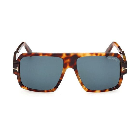 NEW TOM FORD CAMDEN TF933 53V SUNGLASSES MEN HAVANA AVIATOR FT0933/S EYEWEAR - Picture 2 of 3